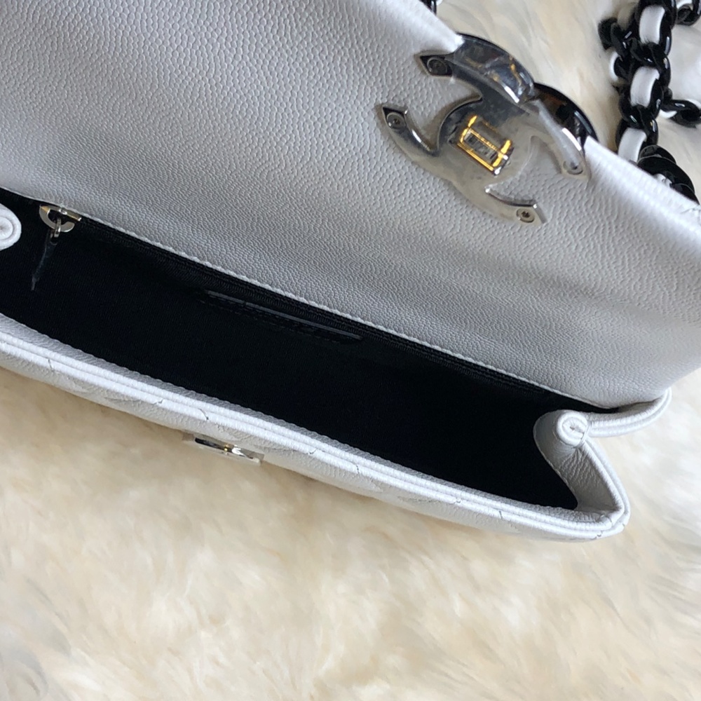 NEW 21C White Caviar Mini Rectangular Chunky Chain - Picture 7 of 8